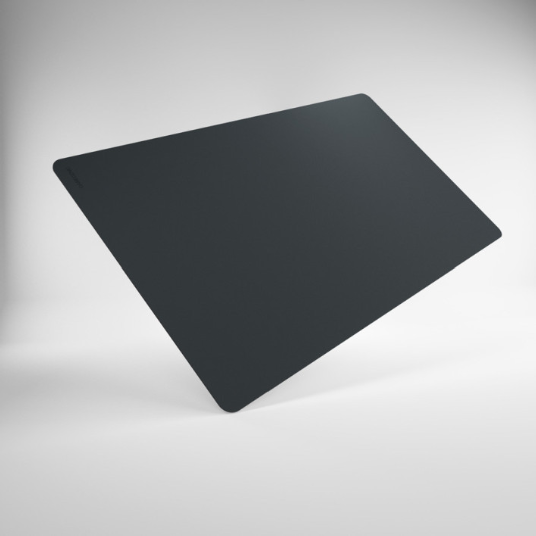 Gamegenic Prime 2mm Playmat Black 61x35cm natural rubber anti-slip TCG card game mat - Hobby Collectors Australia