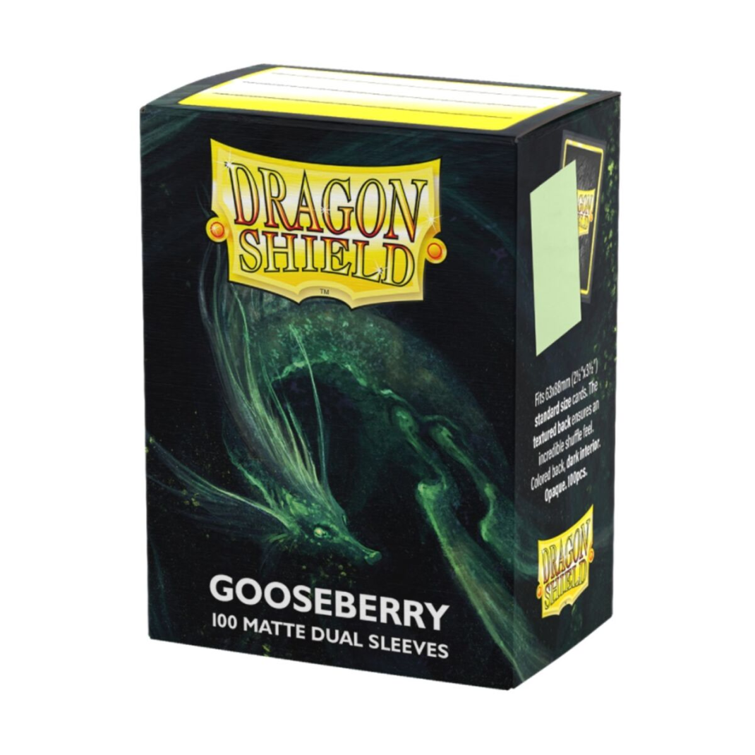 Dragon Shield Matte Dual sleeves Gooseberry pack front