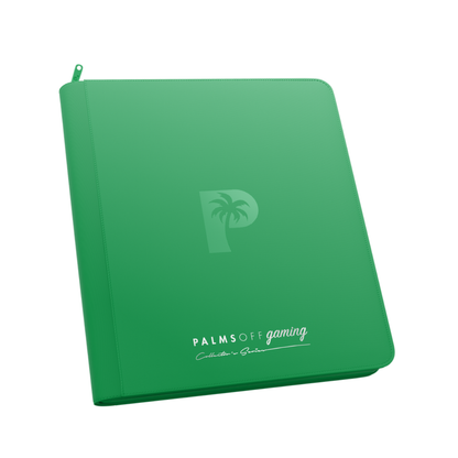 Palms Off Gaming Collector's Series 12-Pocket Zip Trading Card Binder (Black, Blue, Pink, Purple, Red, Turquoise, Yellow, Green)