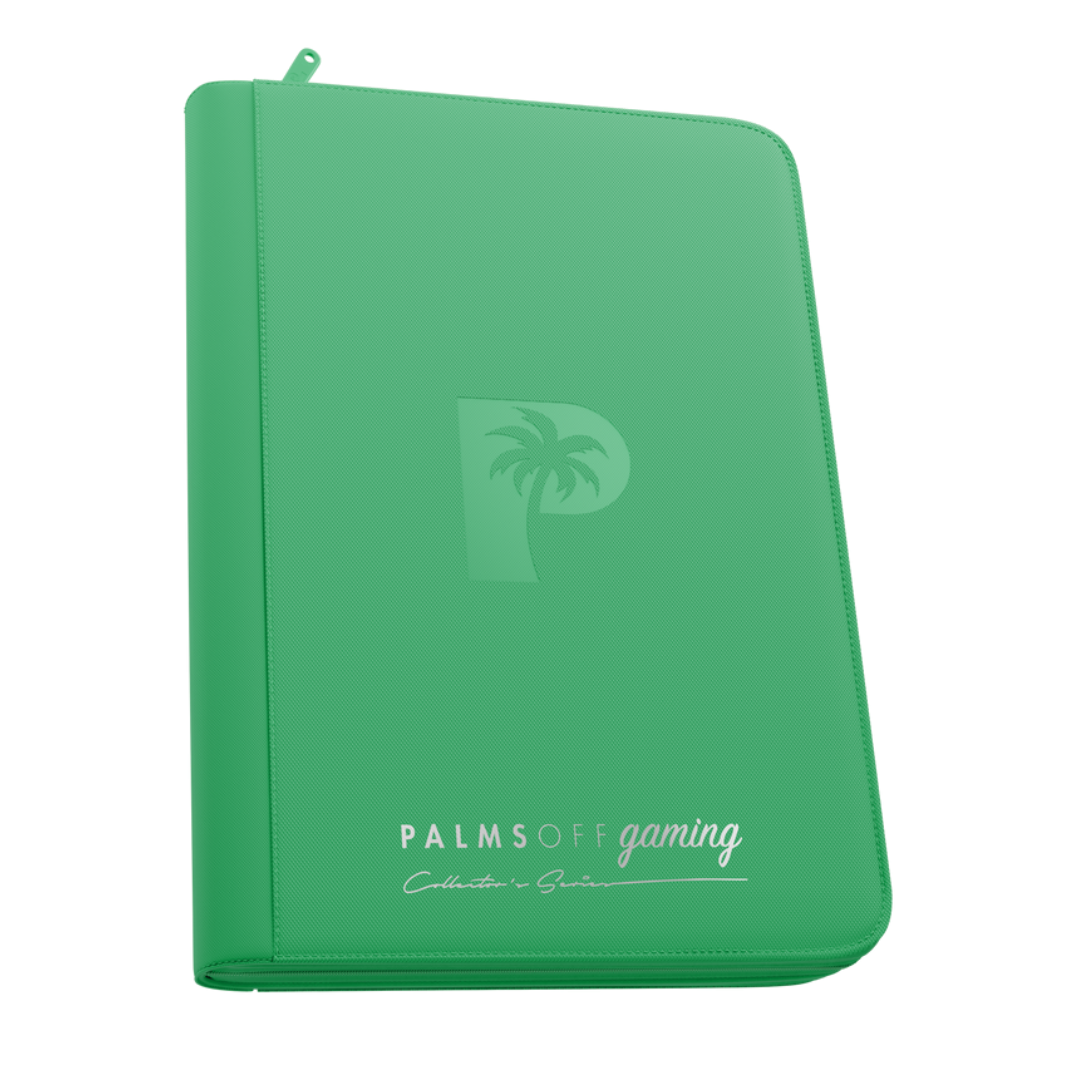 Palms Off Gaming Collector's Series 9-Pocket Zip Trading Card Binder (Black, Blue, Pink, Purple, Red, Turquoise, Yellow, Green))