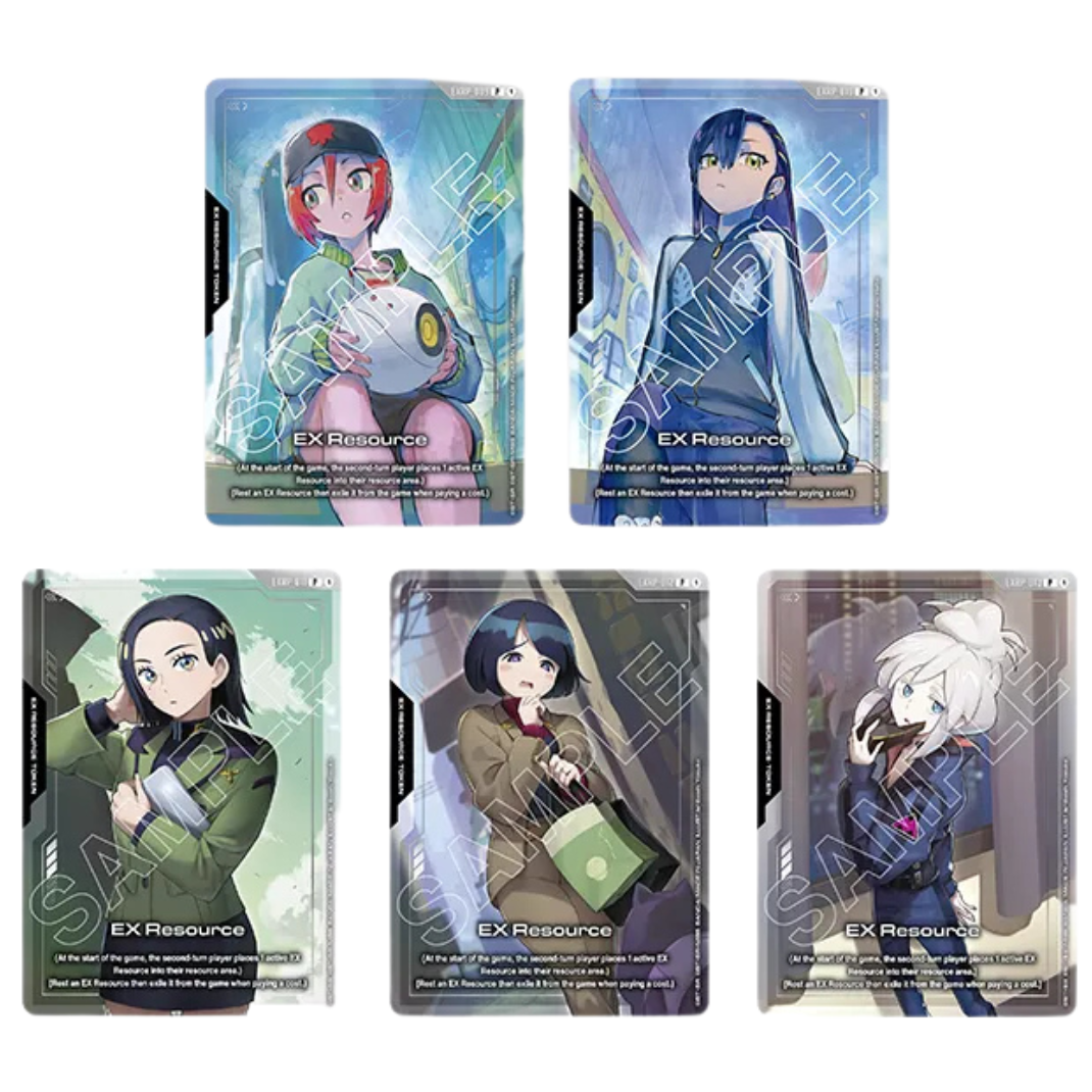 The Gundam Card Game: Gundam Assemble Premium Collection [PC02A] display box featuring GQuuuuuuX (Omega Psycommu) miniatures and holographic alt-art cards.