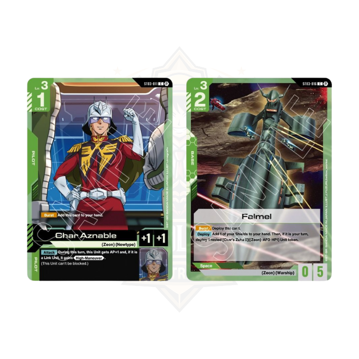 Gundam Card Game: Starter Deck Display – Zeon's Rush [ST03] cards