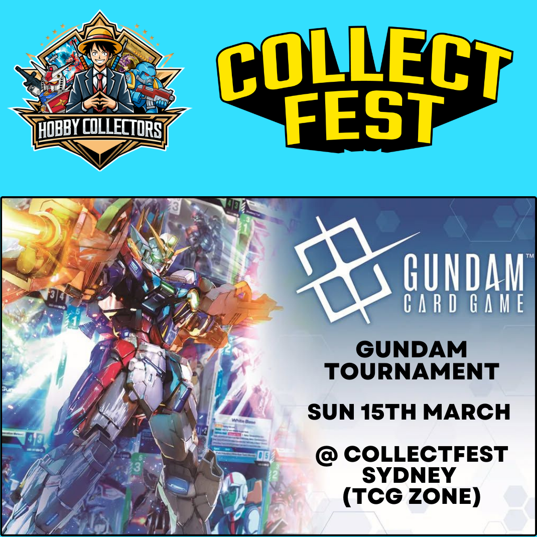 Gundam Card Game Tournament Ticket CollectFest Sydney 2026 TCG Zone ICC Sydney March 15