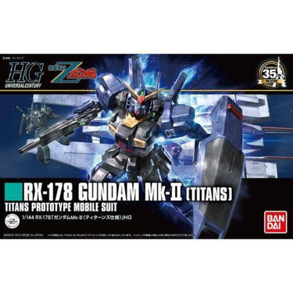 Bandai HGUC 1/144 RX-178 Gundam Mk-II (Titans) — Revive Ver. | Mobile Suit Zeta Gundam Model Kit