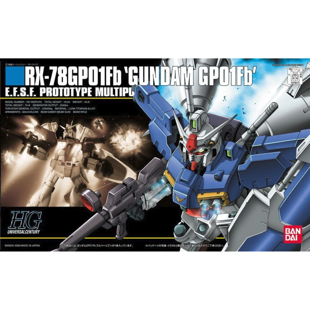 Bandai HGUC 1/144 RX-78GP01-Fb Gundam Zephyranthes "Full Burnern" — Mobile Suit Gundam 0083 Stardust Memory