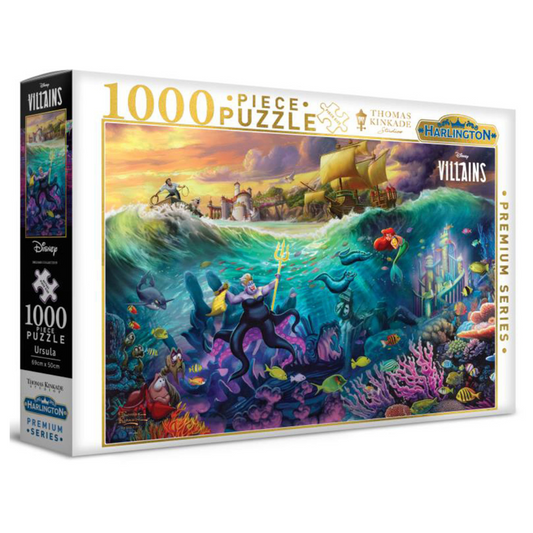 Harlington Thomas Kinkade Disney Ursula 1000 Piece Puzzle box front