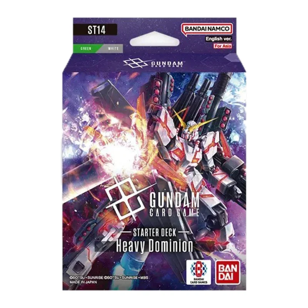 Gundam Card Game Starter Deck Display Heavy Dominion ST14 packaging