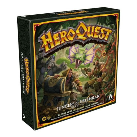 HeroQuest Jungles of Delthrak board game box fron