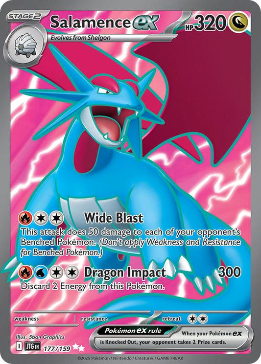 Image of Salamence ex Journey Together (JTG) #177