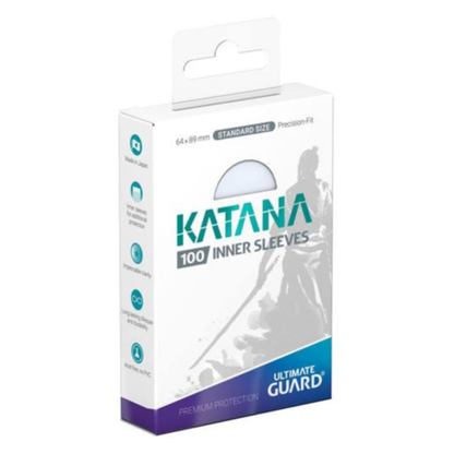 Ultimate Guard Katana Precise-Fit Inner Sleeves Transparent pack front