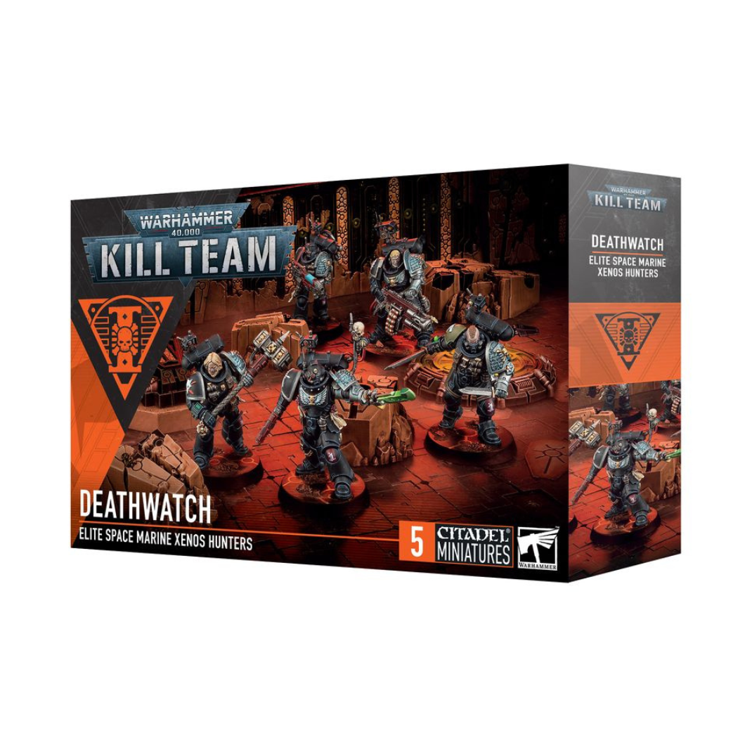 ill Team Deathwatch box set — veteran Deathwatch Space Marine operatives with custom builds and xenos-hunting gear