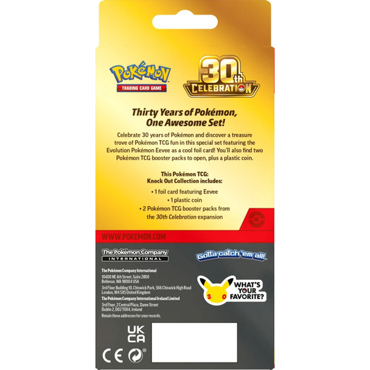 Pokemon TCG 30th Celebration Knock Out Collection packaging