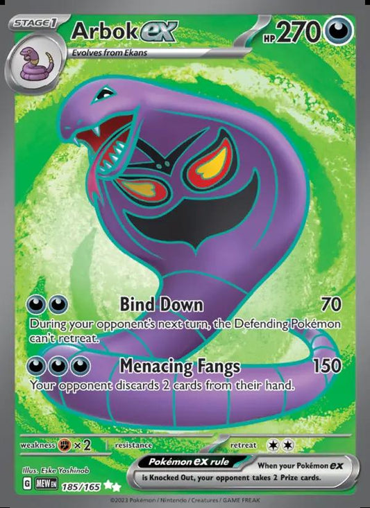 Image of Arbok ex 151 (MEW) #185