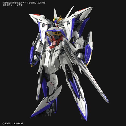 Bandai MG 1/100 MVF-X08 Eclipse Gundam Master Grade Mobile Suit Gundam SEED Eclipse transformable model kit with beam rifle shield Striker pack compatible - Hobby Collectors Australia