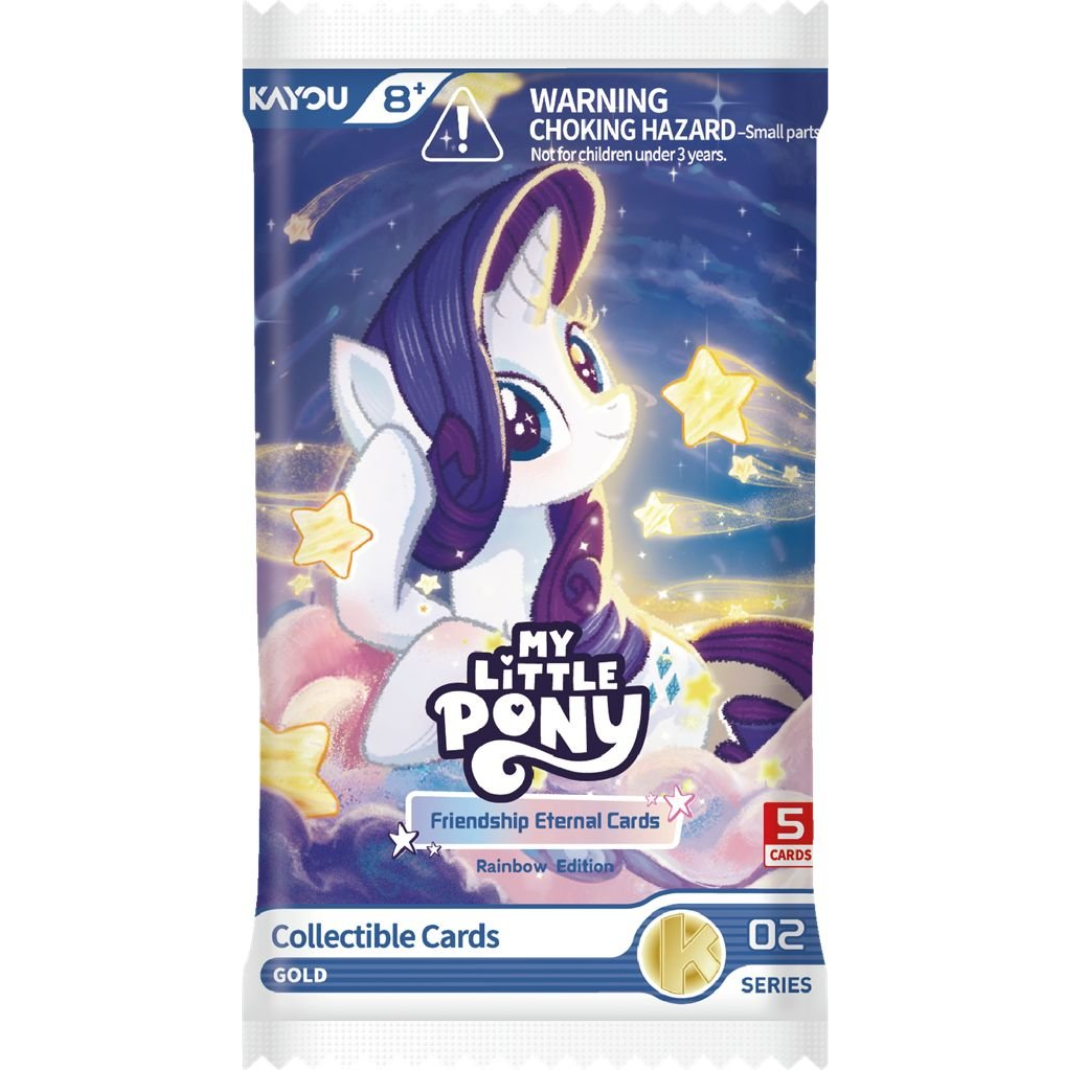 Kayou My Little Pony Friendship Eternal Cards Rainbow Edition Series 2 single booster pack 002A-NA Twilight Sparkle Rainbow Dash transparent cards