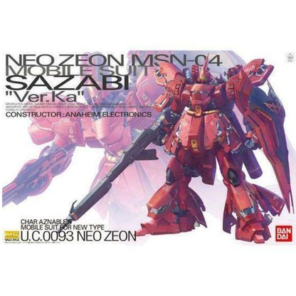 Bandai MG 1/100 MSN-04 Sazabi Ver. Ka — Mobile Suit Gundam: Char's Counterattack | Master Grade Model Kit