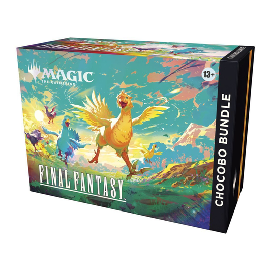 Magic: The Gathering FINAL FANTASY Chocobo Bundle Box with Play Boosters and accessories.