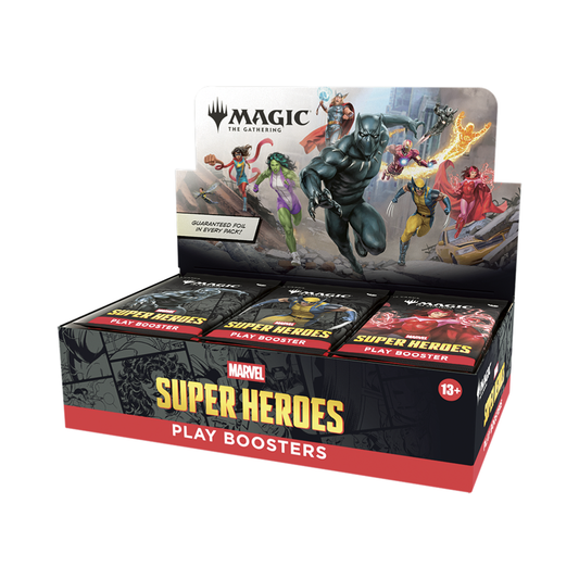 Magic The Gathering Marvel Super Heroes Play Booster Display 30 packs 420 cards Universes Beyond pre-order - Hobby Collectors Australia