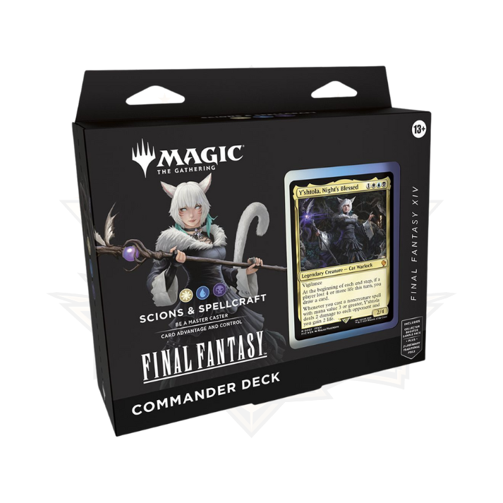 Magic The Gathering Final Fantasy Scions & Spellcraft Commander Deck box with card art