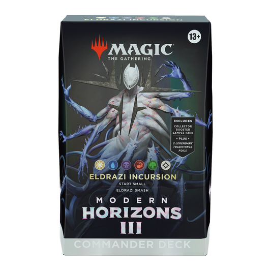 Magic: The Gathering Modern Horizons 3 Eldrazi Incursion Commander Deck box featuring Ulalek, Fused Atrocity.