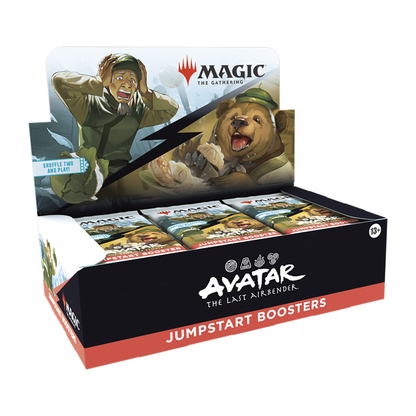 Magic: The Gathering – Avatar: The Last Airbender Jumpstart Booster Display box featuring themed elemental packs