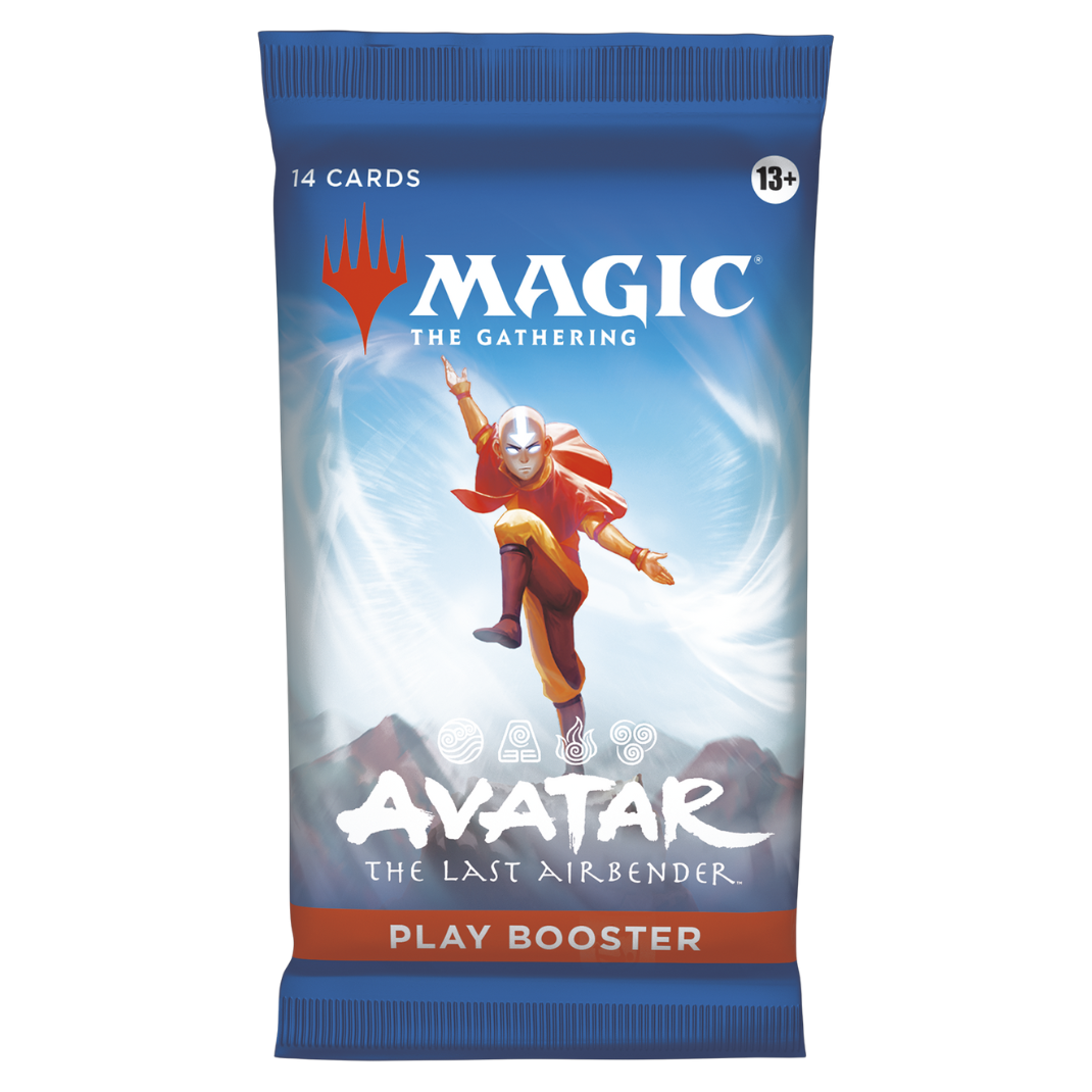 Magic: The Gathering – Avatar: The Last Airbender Play Booster Display box featuring 36 booster packs with Avatar-themed artwork