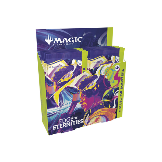 Magic: The Gathering Edge of Eternities Collector Booster Box – 12 premium boosters with foils and showcase cards.