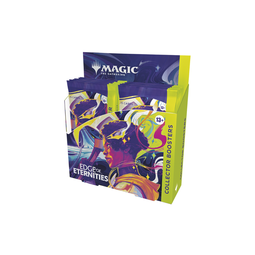 Magic: The Gathering Edge of Eternities Collector Booster Box – 12 premium boosters with foils and showcase cards.