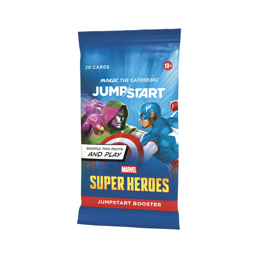Magic The Gathering Marvel Super Heroes Jumpstart Booster Display 24 packs 51 Marvel themes instant deckbuilding pre-order - Hobby Collectors Australia