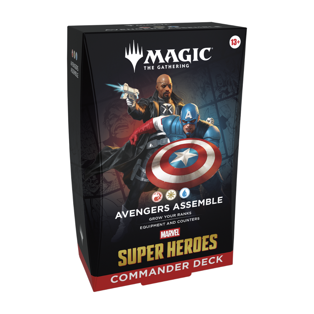 Magic The Gathering Marvel Super Heroes Commander Deck Avengers Wakanda Fantastic Four Doom Prevails 100 cards pre-constructed - Hobby Collectors Australia