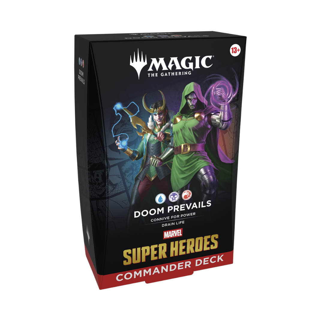 Magic The Gathering Marvel Super Heroes Commander Deck Avengers Wakanda Fantastic Four Doom Prevails 100 cards pre-constructed - Hobby Collectors Australia