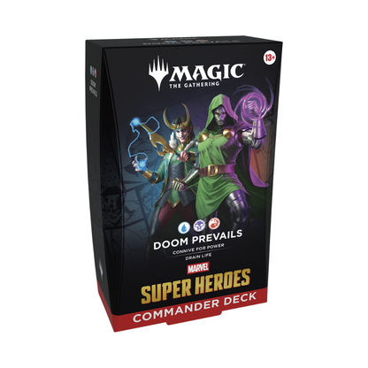 Magic The Gathering Marvel Super Heroes Commander Deck Avengers Wakanda Fantastic Four Doom Prevails 100 cards pre-constructed - Hobby Collectors Australia