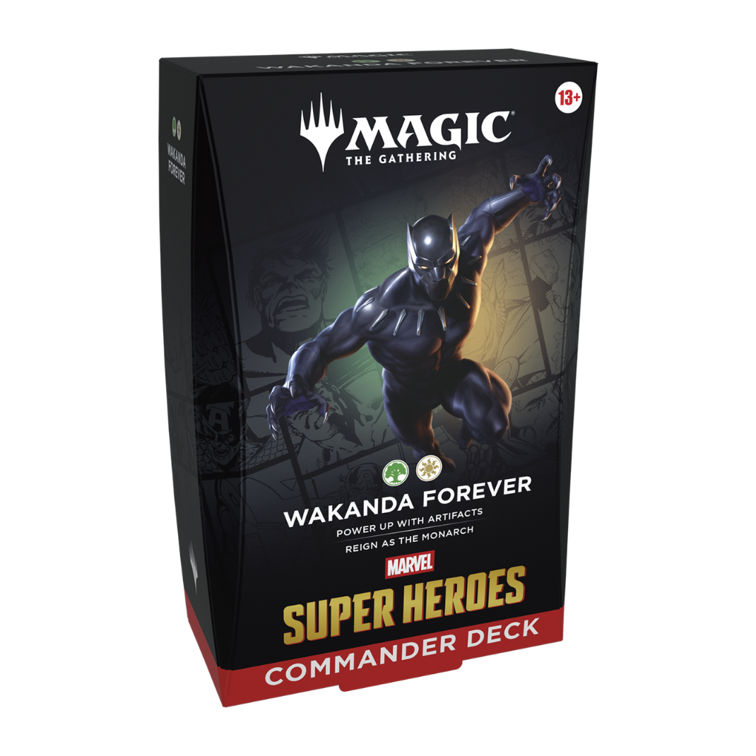 Magic The Gathering Marvel Super Heroes Commander Deck Avengers Wakanda Fantastic Four Doom Prevails 100 cards pre-constructed - Hobby Collectors Australia