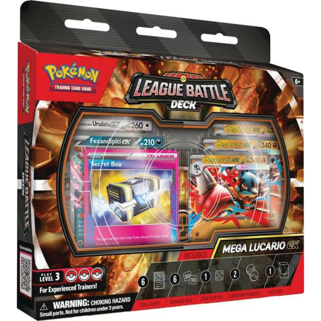 Pokemon TCG Mega Lucario ex League Battle Deck 60 card Fighting type Mega Evolution Series sealed product