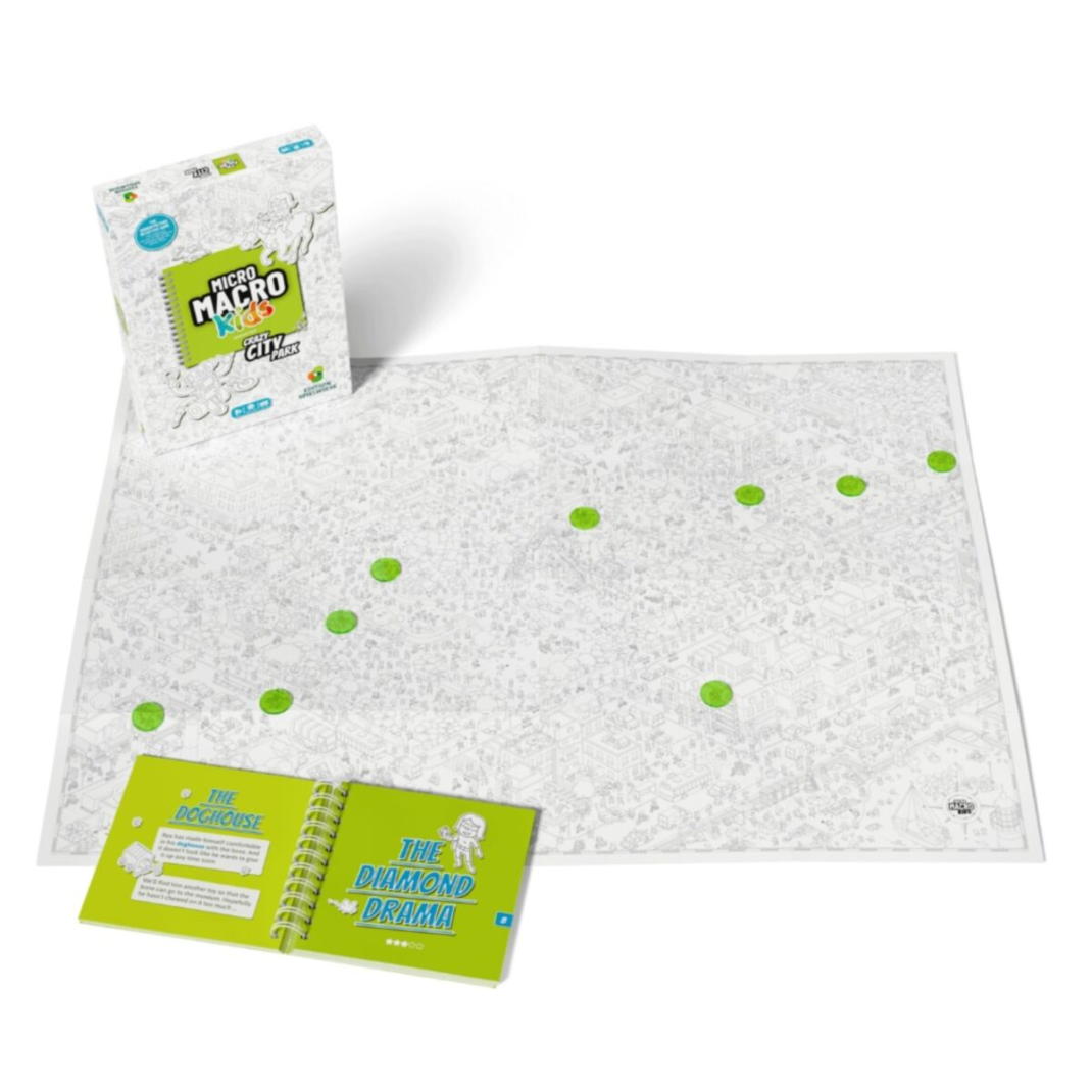 MicroMacro Kids: Crazy City Park – Family-Friendly Cooperative Detective Board Game