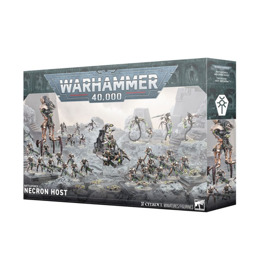 Warhammer 40000 Battleforce Necron Host 37 miniatures army box set Catacomb Command Barge Canoptek Doomstalker Necron Warriors Scarab Swarms