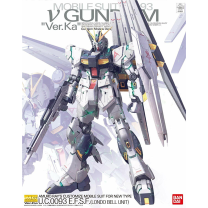 Bandai MG 1/100 RX-93 Nu Gundam Ver. Ka — Mobile Suit Gundam: Char's Counterattack | Master Grade Kit