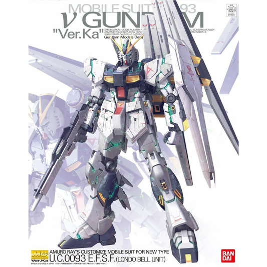 Bandai MG 1/100 RX-93 Nu Gundam Ver. Ka — Mobile Suit Gundam: Char's Counterattack | Master Grade Kit