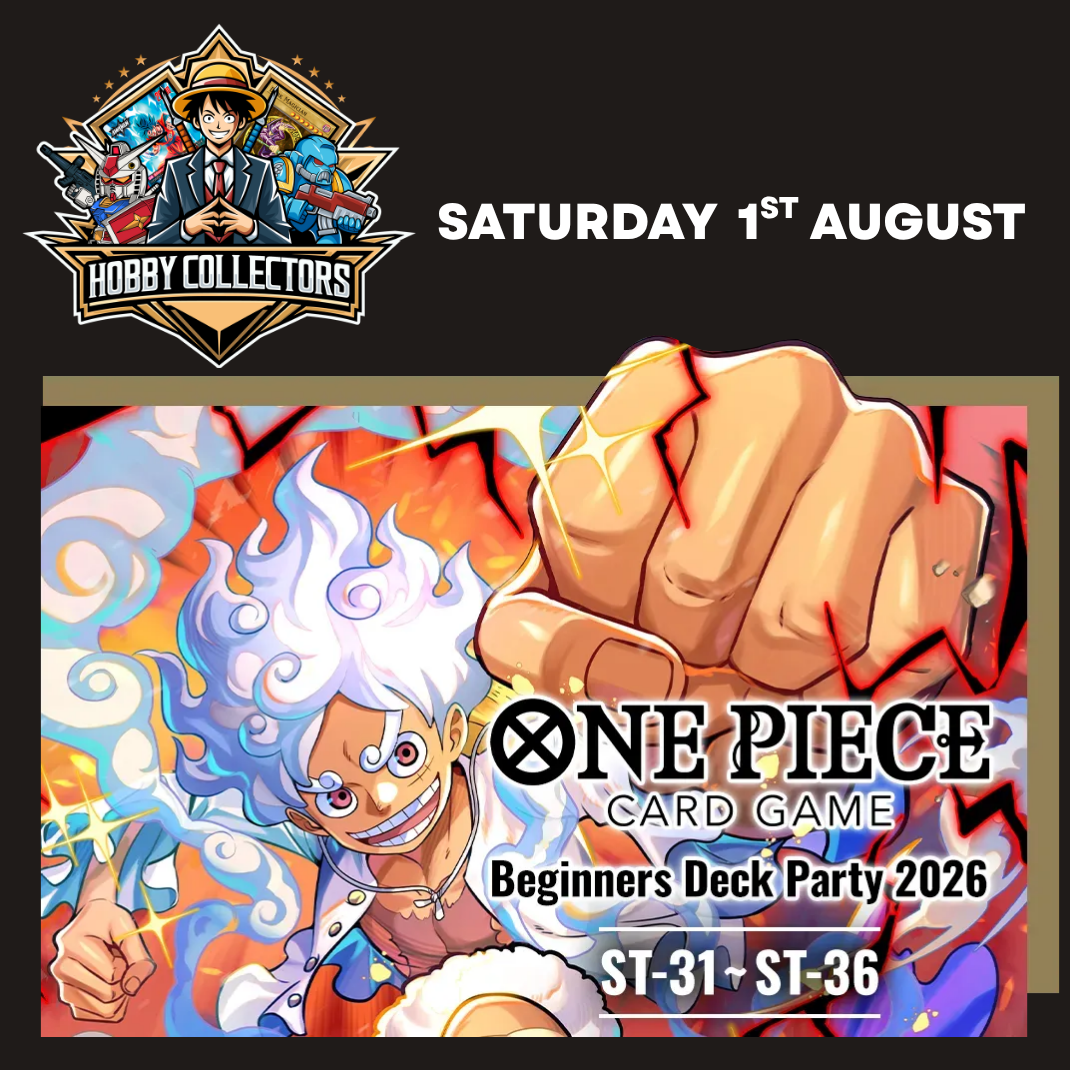 One Piece Card Game Beginners Deck Party 2026 ST-31 to ST-36 starter decks and exclusive promo pack at Hobby Collectors Australia Fairfield NSW