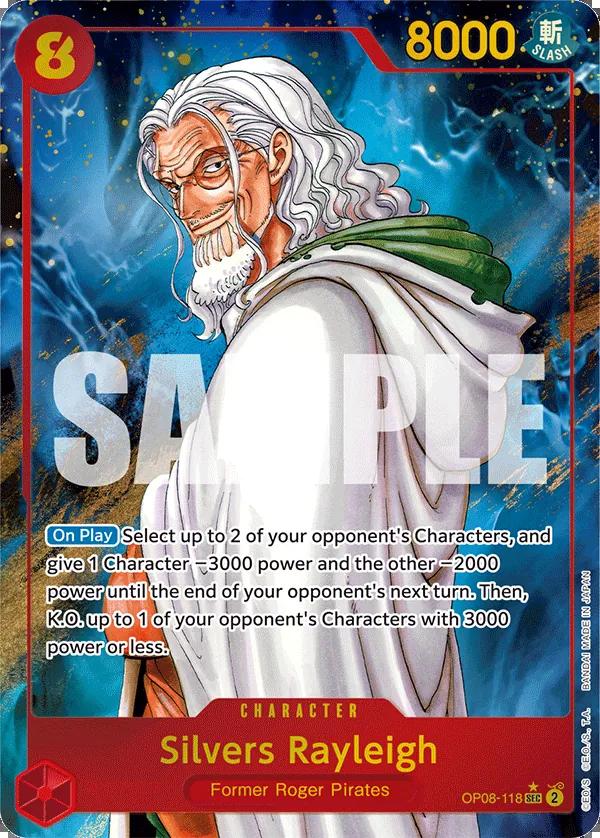 Image of Silvers Rayleigh TWO LEGENDS OP08-118