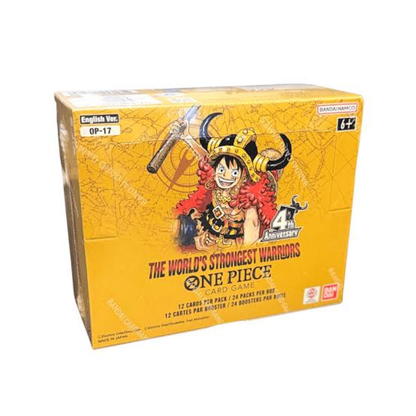 One Piece Card Game The Worlds Strongest Warriors OP-17 booster box packaging