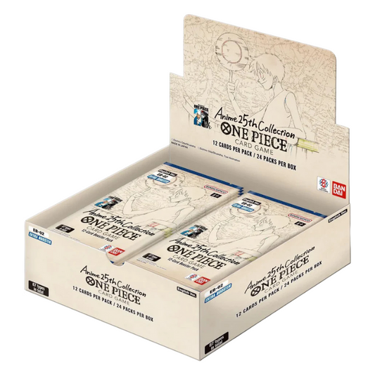 One Piece Card Game Extra Booster Display Box – Anime 25th Collection EB-02