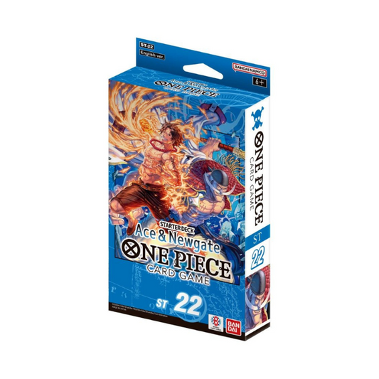 One Piece Card Game Starter Deck Display [ST-22] featuring Ace and Whitebeard.