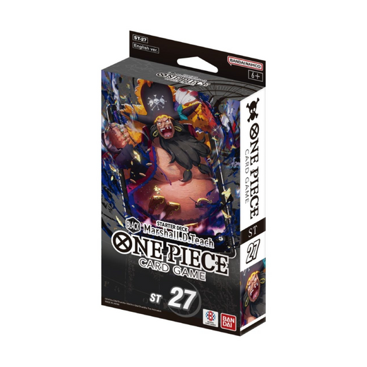 One Piece Card Game Starter Deck ST-27 featuring Marshall D. Teach (Black deck packaging)