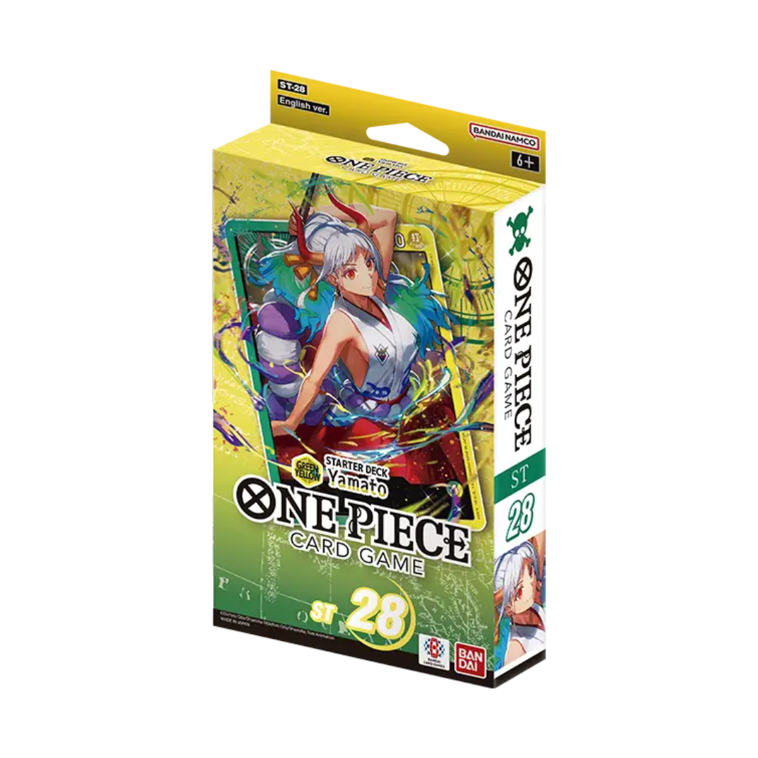 One Piece Card Game Starter Deck Yamato [ST-28] featuring Yamato in a dynamic action pose.