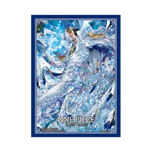 One Piece Card Game Official Sleeves Set 11 pack featuring character artwork of Kuzan, Zoro, Rosinante or Boa Hancock — 70 sleeves per pack