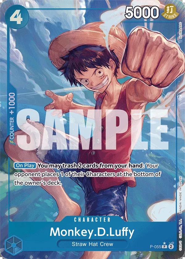 Image of Monkey.D.Luffy ONE PIECE CARD THE BEST P-055
