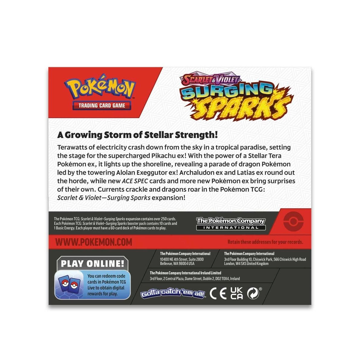 Pokémon TCG - Scarlet & Violet Surging Sparks - Booster Box