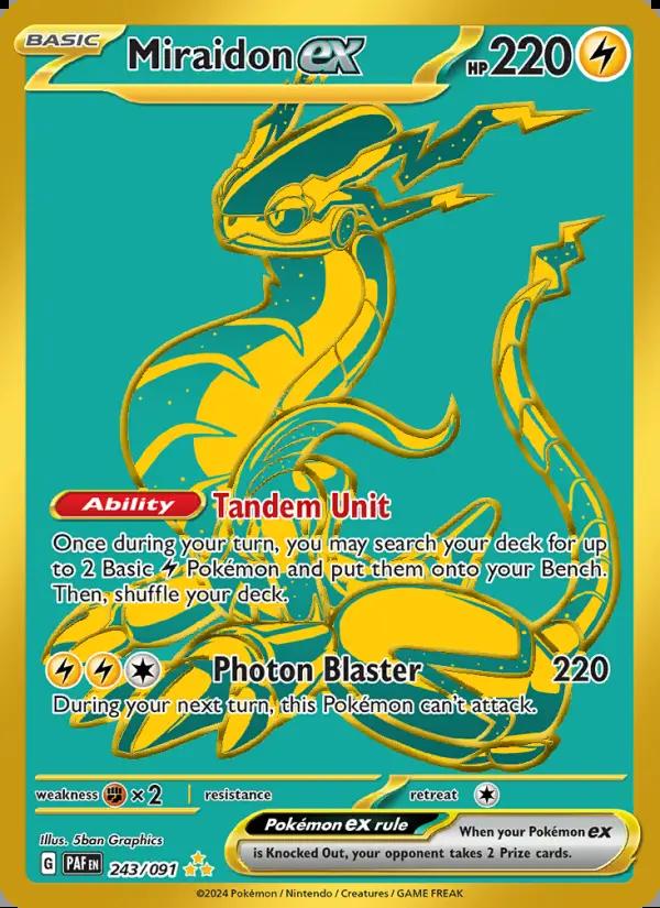 Image of Miraidon ex Paldean Fates (PAF) #243