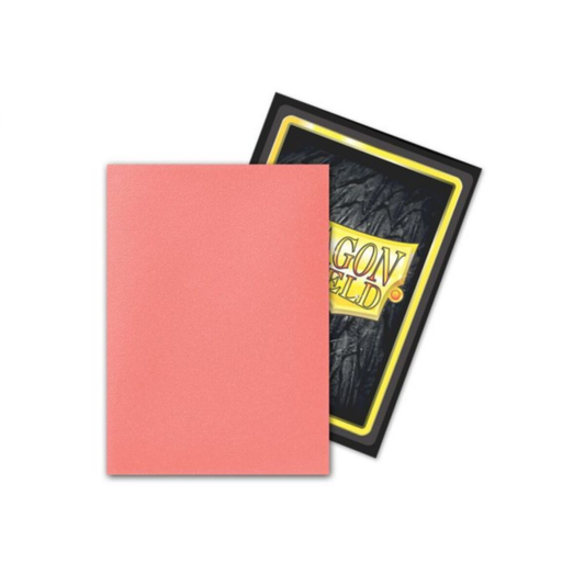 Dragon Shield — Matte Dual Sleeves: Peach (Piip) | 100ct | Standard Size | Black Interior